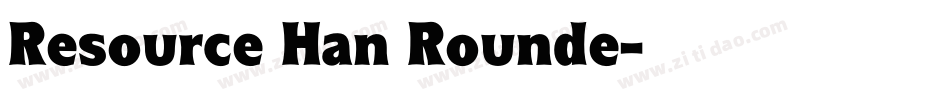 Resource Han Rounde字体转换
